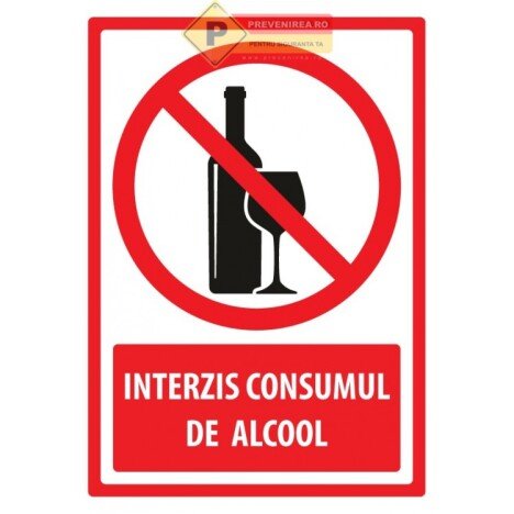 Indicatoare pentru interzicerea alcoolului,